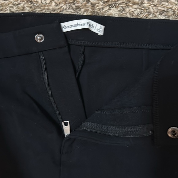 Abercrombie & Fitch Black Stretch Pants - Zipper Bottoms - Picture 3 of 4